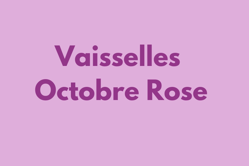 Vaisselles jetables et réutilisable octobre rose